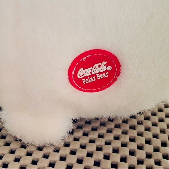Coca Cola Polar Bear Red White Scarf Plush 7" Toy NWT - Picture 4 of 8